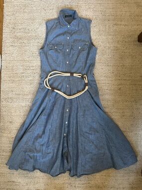 Vintage LRL Lauren Ralph Lauren  Midi Shirt Dress